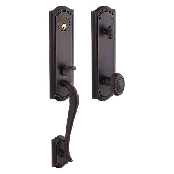 Baldwin Hardware Juego de Entrada 85327 Bethpage Doble Cilindro — Bronce veneciano