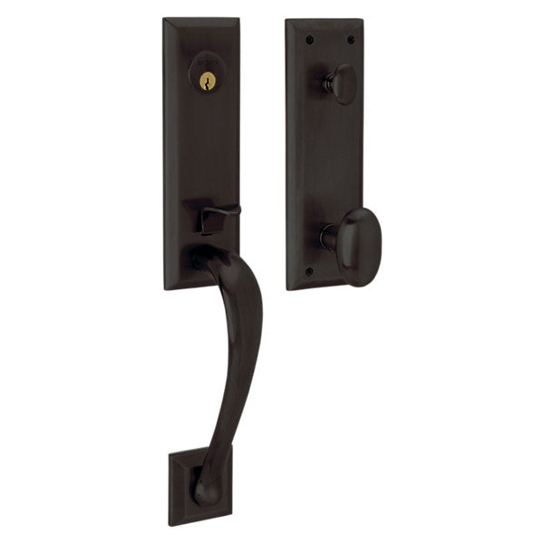 Baldwin Hardware Juego de Entrada 6403 Cody — Bronce aceitado