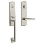 Baldwin Hardware Juego de Entrada 85386 Soho Doble Cilindro — Níquel pulido Lifetime