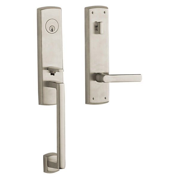 Baldwin Hardware Juego de Entrada 85386 Soho Doble Cilindro — Níquel satinado Lifetime