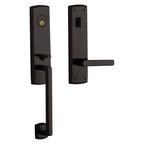 Baldwin Hardware Juego de Entrada 85386 Soho Doble Cilindro — Bronce aceitado