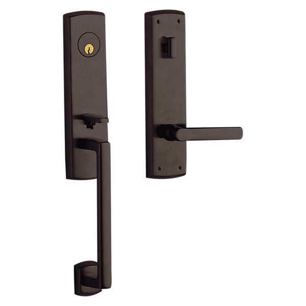 Baldwin Hardware Juego de Entrada 85386 Soho Doble Cilindro — Bronce veneciano