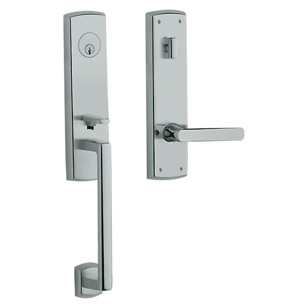 Baldwin Hardware Juego de Entrada 85386 Soho Doble Cilindro — Cromo pulido