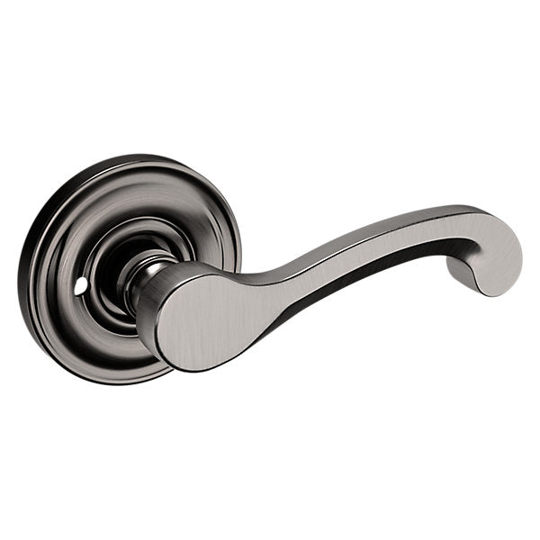 Baldwin Hardware Manija 5445V con Roseta 5048 — Níquel grafito Lifetime — Privacidad
