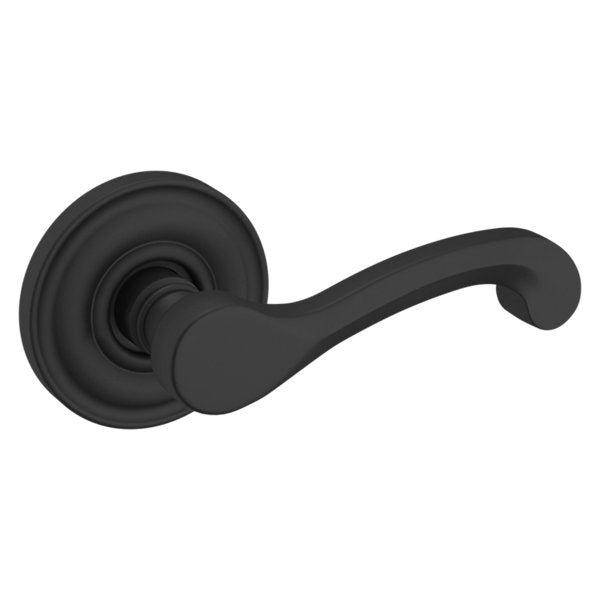 Baldwin Hardware Manija 5445V con Roseta 5048 — Negro satinado — Paso