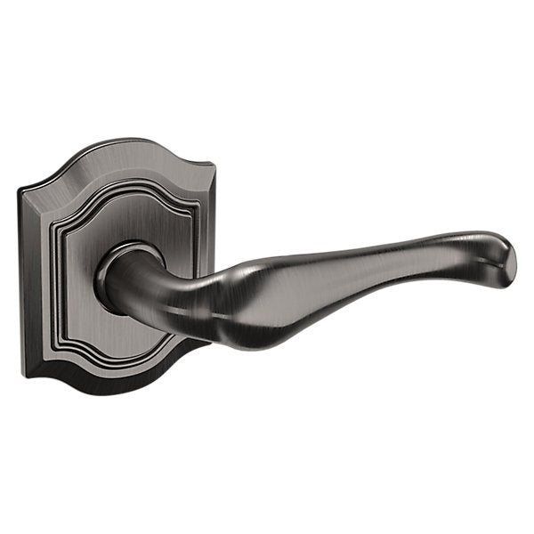 Baldwin Hardware Manija 5447V con Roseta R027 — Níquel grafito Lifetime — Paso