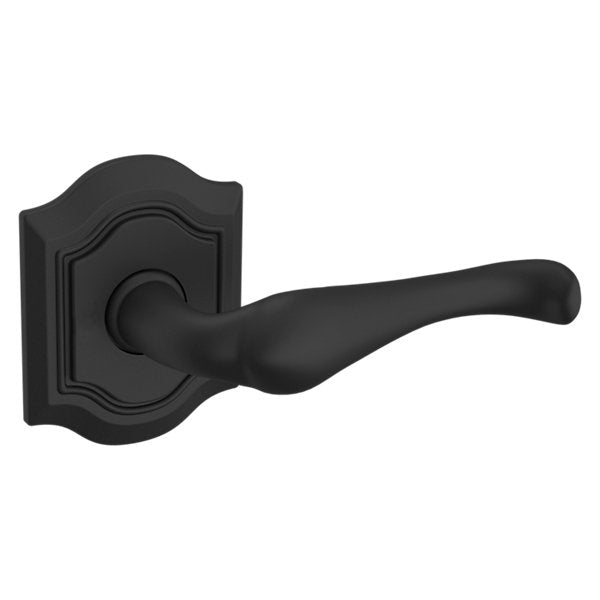 Baldwin Hardware Manija 5447V con Roseta R027 — Negro satinado — Dummy completo