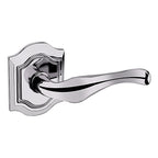 Baldwin Hardware Manija 5447V con Roseta R027 — Cromo pulido — Paso