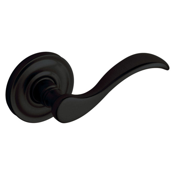 Baldwin Hardware Manija 5455V con Roseta 5048 — Negro satinado — Dummy completo