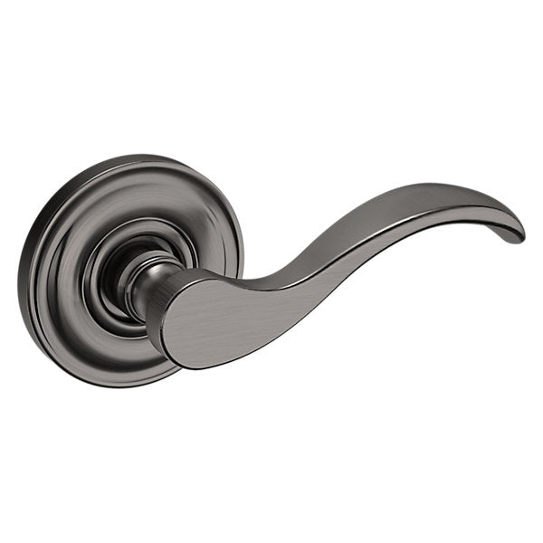 Baldwin Hardware Manija 5455V con Roseta 5048 — Níquel grafito Lifetime — Paso