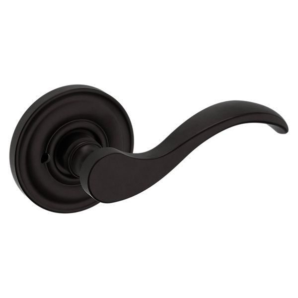 Baldwin Hardware Manija 5455V con Roseta 5048 — Bronce aceitado — Privacidad