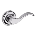 Baldwin Hardware Manija 5455V con Roseta 5048 — Cromo pulido — Dummy completo