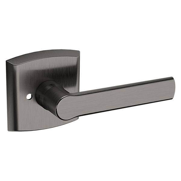 Baldwin Hardware Manija 5485V con Roseta R026 — Níquel grafito Lifetime — Privacidad