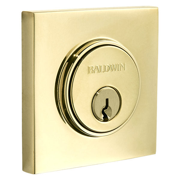 Baldwin Hardware Cerrojo 8220 Contemporary Square — Latón sin laca