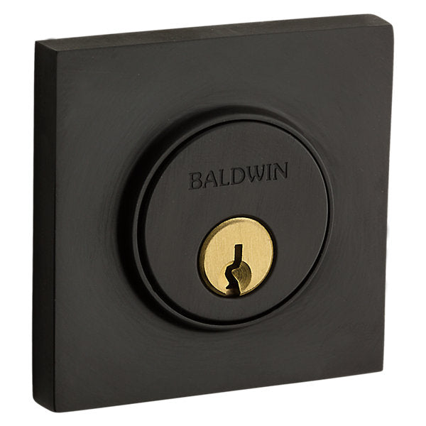 Baldwin Hardware Cerrojo 8220 Contemporary Square — Bronce aceitado