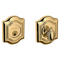 Baldwin Hardware Cerrojo 8237 Bethpage Ajustable Deadbo — Latón pulido Lifetime (PVD)