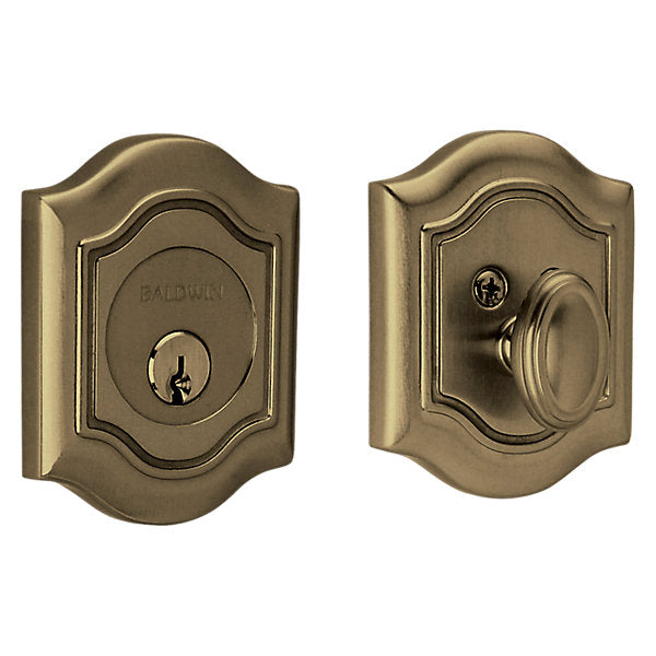 Baldwin Hardware Cerrojo 8237 Bethpage Ajustable Deadbo — Acabado 050