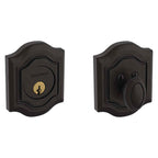 Baldwin Hardware Cerrojo 8237 Bethpage Ajustable Deadbo — Bronce aceitado