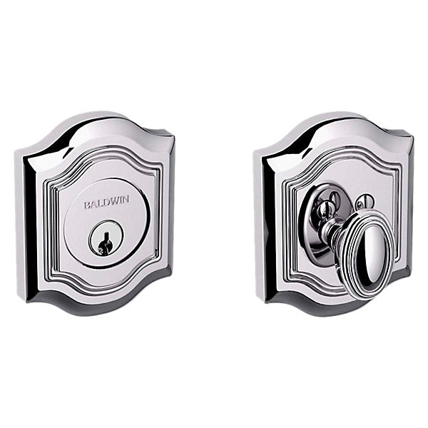 Baldwin Hardware Cerrojo 8237 Bethpage Ajustable Deadbo — Cromo pulido
