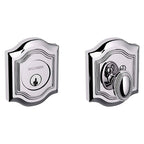 Baldwin Hardware Cerrojo 8237 Bethpage Ajustable Deadbo — Cromo pulido