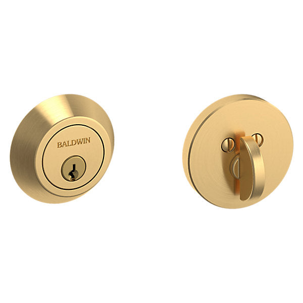 Baldwin Hardware Cerrojo 8241 Contemporary Ajustable — Latón satinado Lifetime