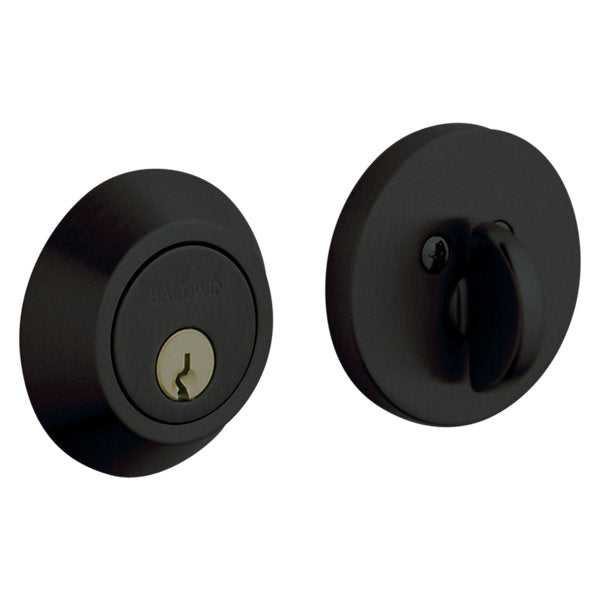Baldwin Hardware Cerrojo 8241 Contemporary Ajustable — Negro satinado