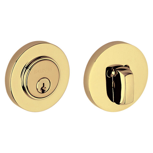 Baldwin Hardware Cerrojo 8244 Contempo 2 Ajustable — Latón pulido Lifetime (PVD)