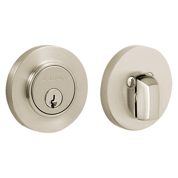 Baldwin Hardware Cerrojo 8244 Contempo 2 Ajustable — Níquel satinado Lifetime