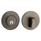 Baldwin Hardware Cerrojo 8244 Contempo 2 Ajustable — Níquel grafito Lifetime