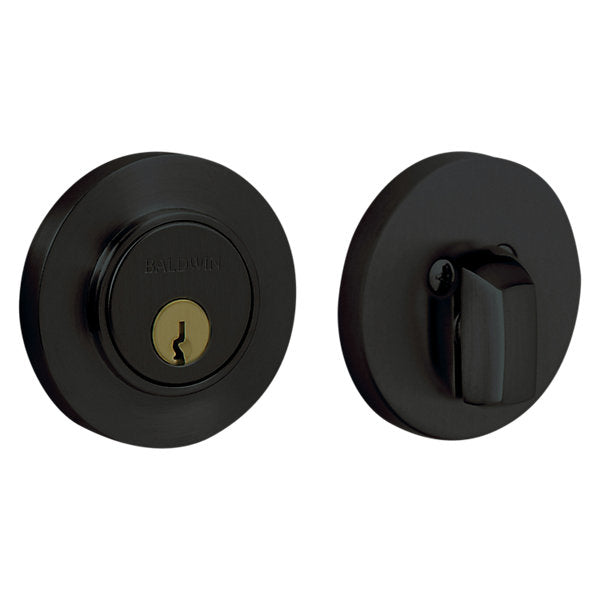 Baldwin Hardware Cerrojo 8244 Contempo 2 Ajustable — Negro satinado