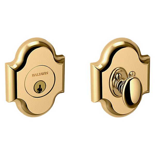 Baldwin Hardware Cerrojo 8252 Boldr Ajustable Deadbol T — Latón sin laca
