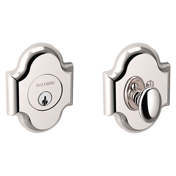 Baldwin Hardware Cerrojo 8252 Boldr Ajustable Deadbol T — Níquel pulido Lifetime