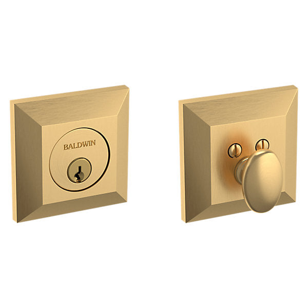 Baldwin Hardware Cerrojo 8254 Cody Ajustable — Latón satinado Lifetime