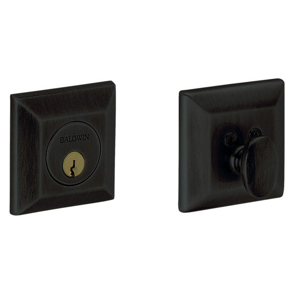 Baldwin Hardware Cerrojo 8254 Cody Ajustable — Negro satinado