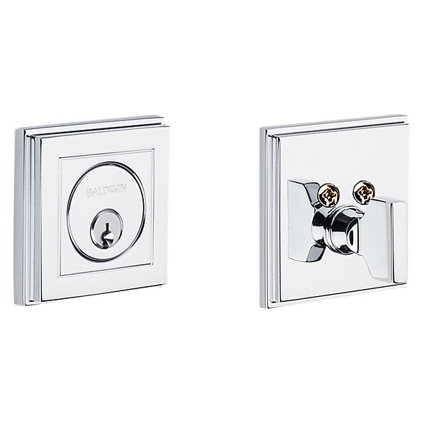 Baldwin Hardware Cerrojo 8260 Hollywood Hills — Cromo pulido