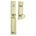 Baldwin Hardware Juego de Entrada 85310 Hollywood Hills Doble Cilindro — Latón satinado Lifetime
