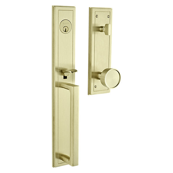 Baldwin Hardware Juego de Entrada 85310 Hollywood Hills Doble Cilindro — Latón satinado Lifetime