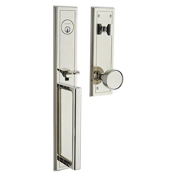 Baldwin Hardware Juego de Entrada 85310 Hollywood Hills Doble Cilindro — Níquel pulido Lifetime