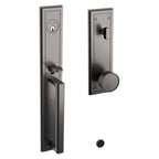 Baldwin Hardware Juego de Entrada 85311 Hollywood Hills — Níquel grafito Lifetime