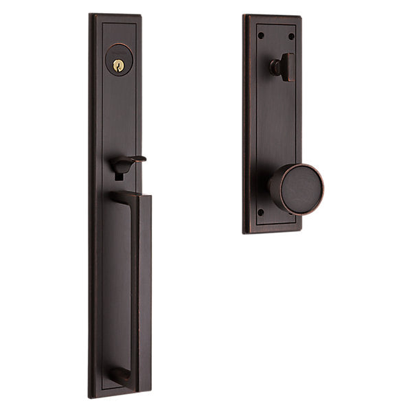 Baldwin Hardware Juego de Entrada 85310 Hollywood Hills Doble Cilindro — Bronce veneciano