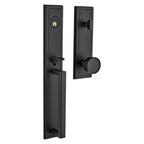 Baldwin Hardware Juego de Entrada 85310 Hollywood Hills Doble Cilindro — Negro satinado