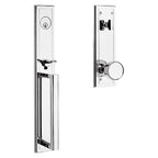Baldwin Hardware Juego de Entrada 85310 Hollywood Hills Doble Cilindro — Cromo pulido