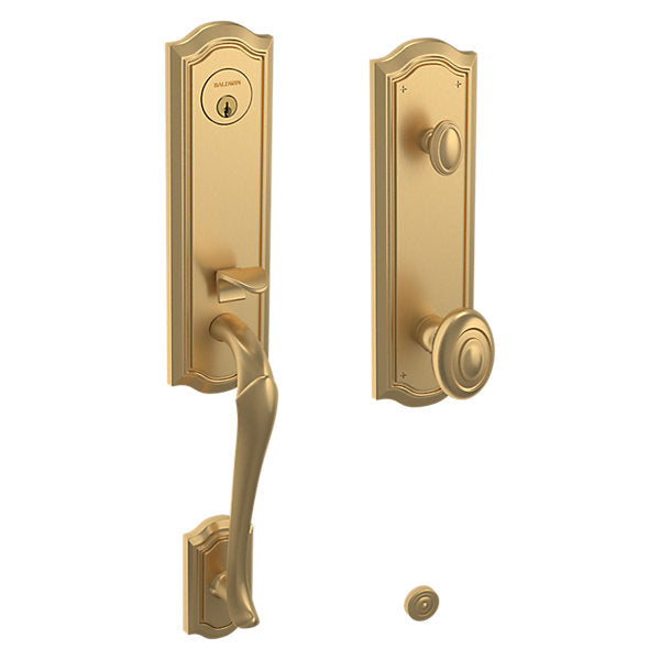 Baldwin Hardware Juego de Entrada 85337 Bethpage — Latón vintage