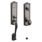 Baldwin Hardware Juego de Entrada 85327 Bethpage Doble Cilindro — Níquel grafito Lifetime