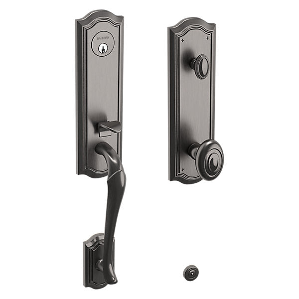 Baldwin Hardware Juego de Entrada 85327 Bethpage Doble Cilindro — Níquel grafito Lifetime