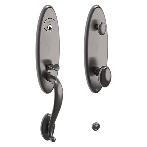Baldwin Hardware Juego de Entrada 85360 Blakely — Níquel grafito Lifetime