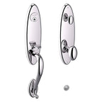 Baldwin Hardware Juego de Entrada 85360 Blakely — Cromo pulido