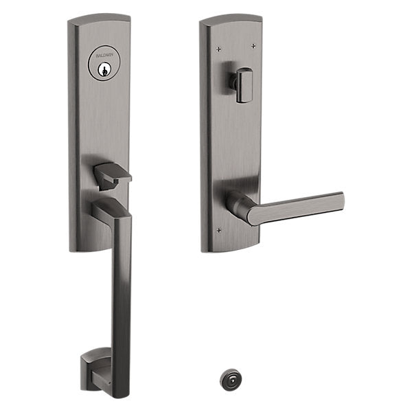 Baldwin Hardware Juego de Entrada 85386 Soho Doble Cilindro — Níquel grafito Lifetime