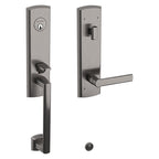 Baldwin Hardware Juego de Entrada 85386 Soho Doble Cilindro — Níquel grafito Lifetime
