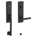 Baldwin Hardware Juego de Entrada 85386 Soho Doble Cilindro — Negro satinado